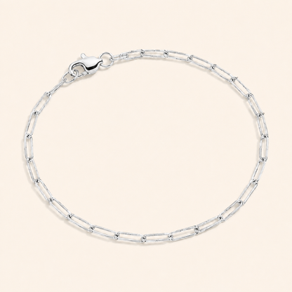 Women’s Minimalist Fine Paperclip Link Bracelet