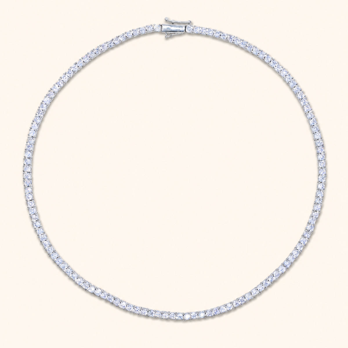 Crystal Tennis Necklace – Gold & Silver