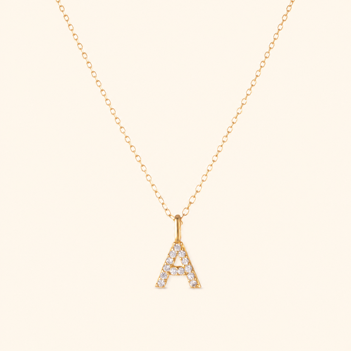 S925 Sterling Silver Personalized 26 Letter Pendant Necklace