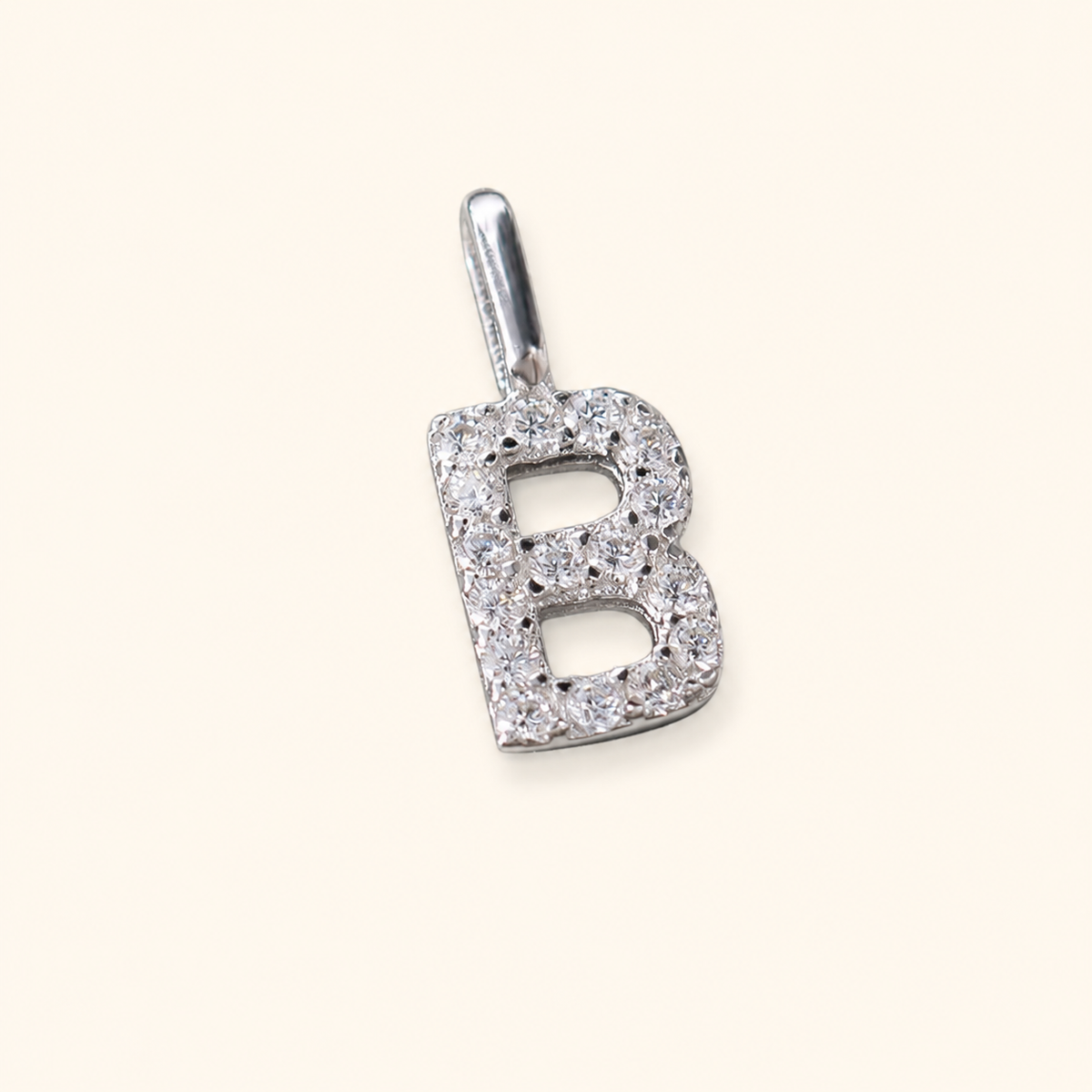S925 Sterling Silver Personalized 26 Letter Pendant Necklace