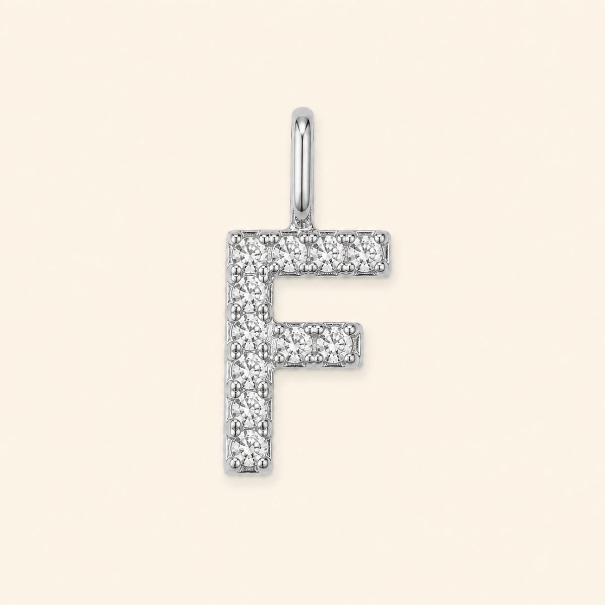 S925 Sterling Silver Personalized 26 Letter Pendant Necklace