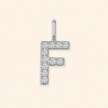S925 Sterling Silver Personalized 26 Letter Pendant Necklace