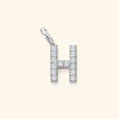 S925 Sterling Silver Personalized 26 Letter Pendant Necklace