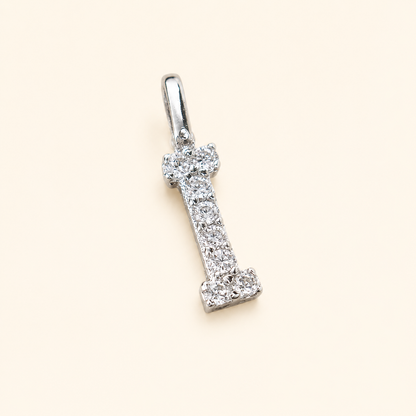 S925 Sterling Silver Personalized 26 Letter Pendant Necklace
