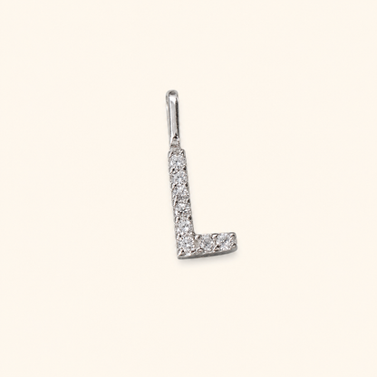 S925 Sterling Silver Personalized 26 Letter Pendant Necklace