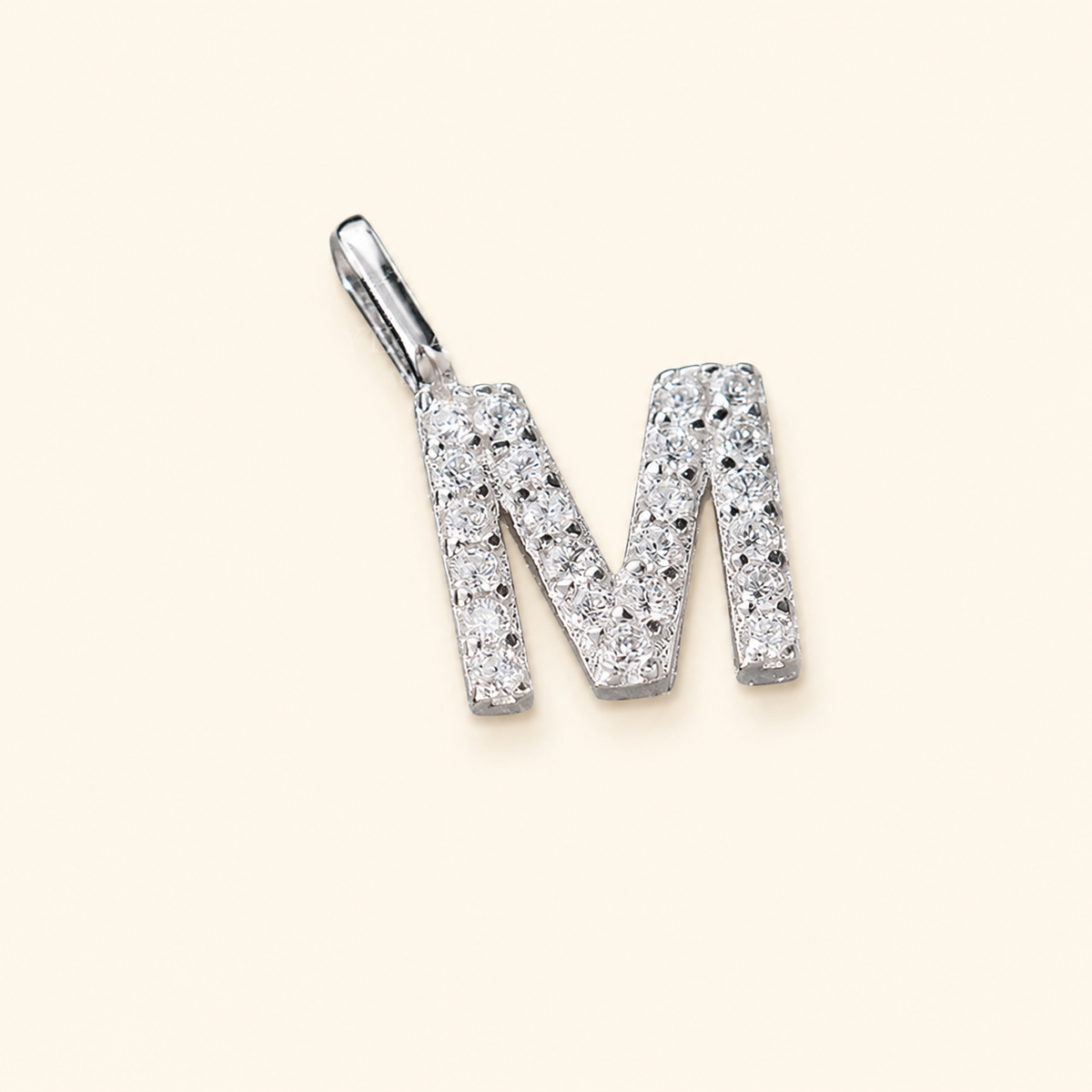 S925 Sterling Silver Personalized 26 Letter Pendant Necklace