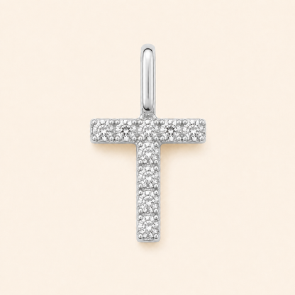 S925 Sterling Silver Personalized 26 Letter Pendant Necklace
