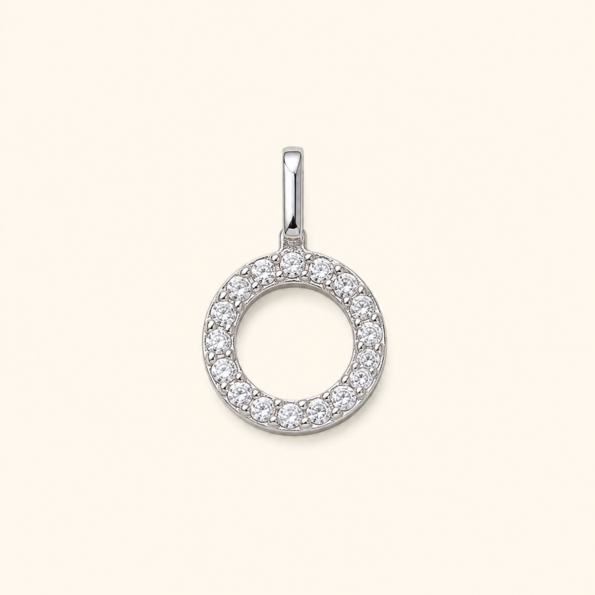 S925 Sterling Silver Personalized 26 Letter Pendant Necklace