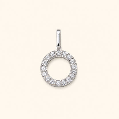S925 Sterling Silver Personalized 26 Letter Pendant Necklace