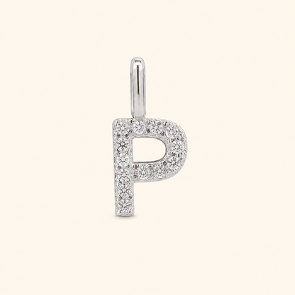 S925 Sterling Silver Personalized 26 Letter Pendant Necklace