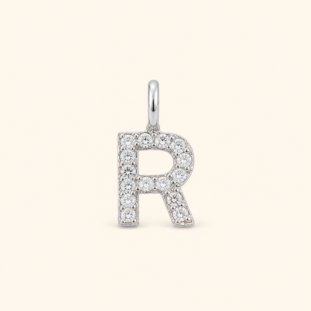 S925 Sterling Silver Personalized 26 Letter Pendant Necklace