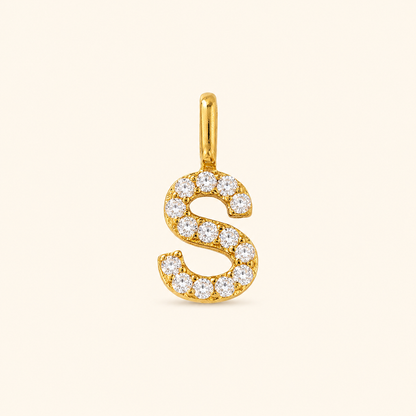 S925 Sterling Silver Personalized 26 Letter Pendant Necklace