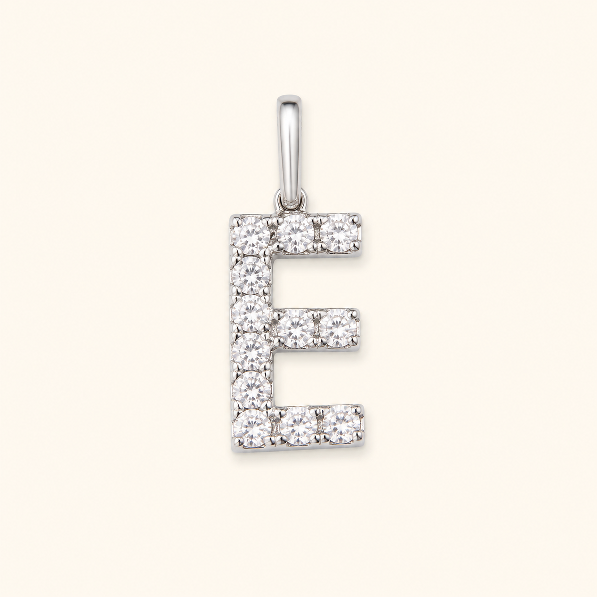 S925 Sterling Silver Personalized 26 Letter Pendant Necklace
