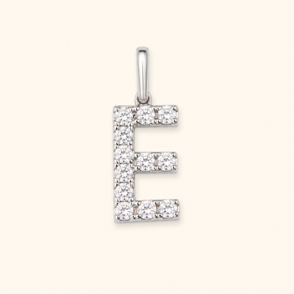 S925 Sterling Silver Personalized 26 Letter Pendant Necklace