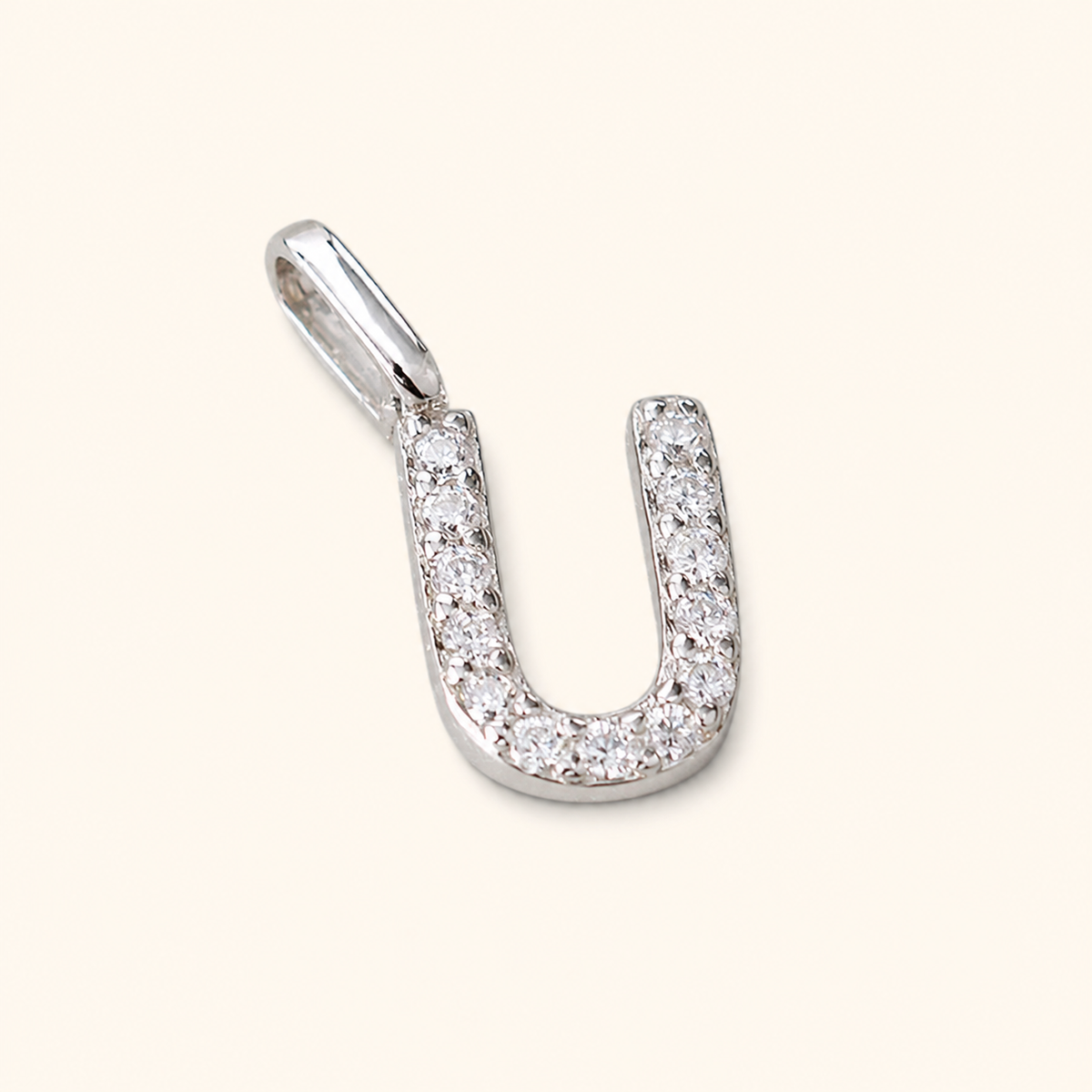 S925 Sterling Silver Personalized 26 Letter Pendant Necklace
