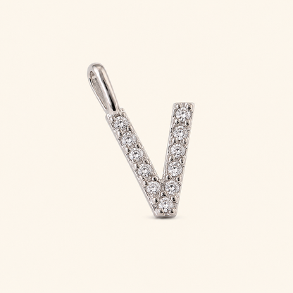 S925 Sterling Silver Personalized 26 Letter Pendant Necklace