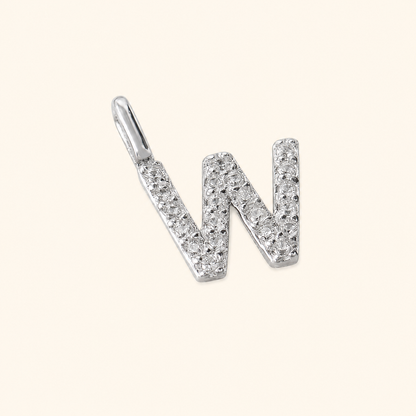 S925 Sterling Silver Personalized 26 Letter Pendant Necklace