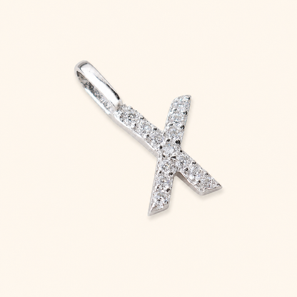 S925 Sterling Silver Personalized 26 Letter Pendant Necklace