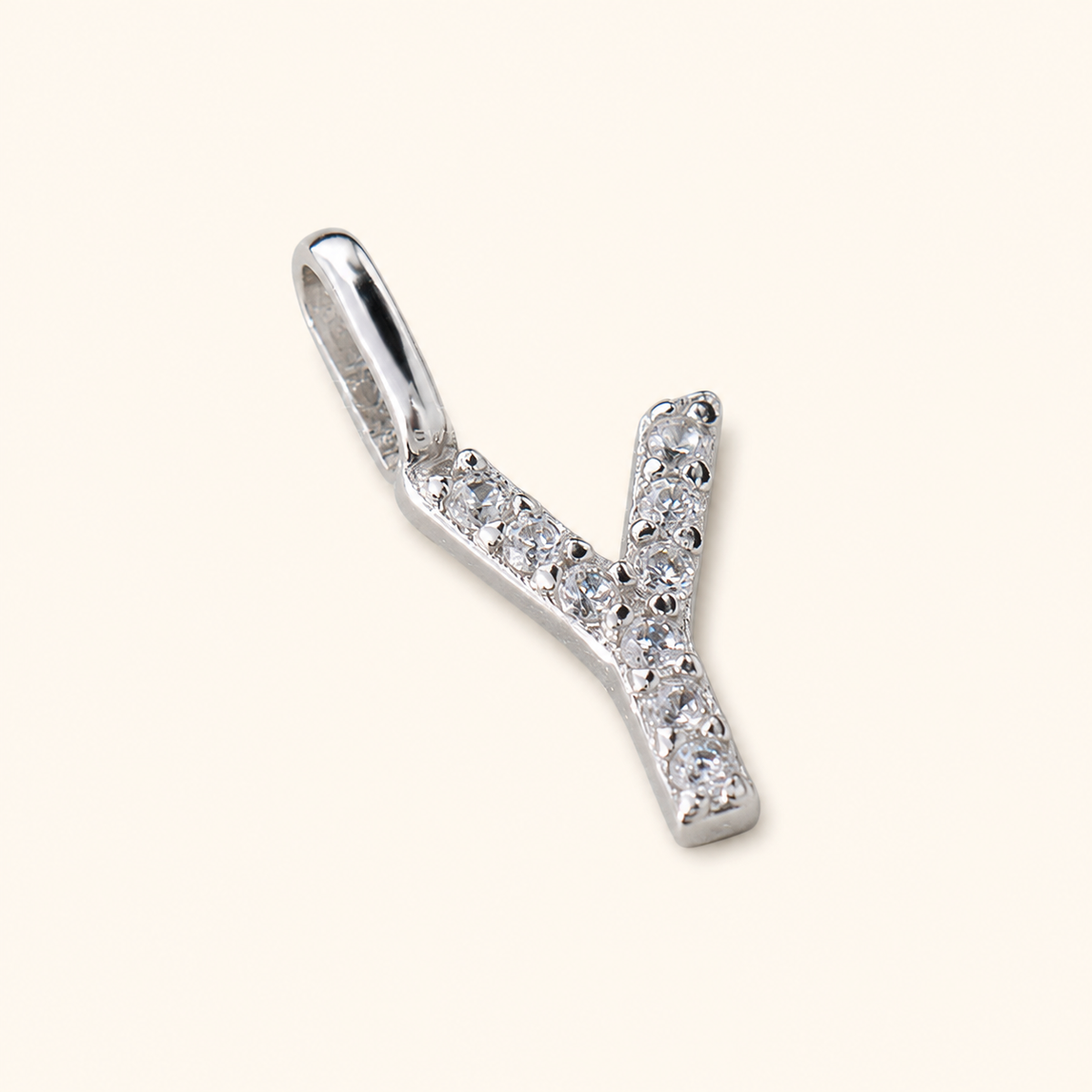 S925 Sterling Silver Personalized 26 Letter Pendant Necklace