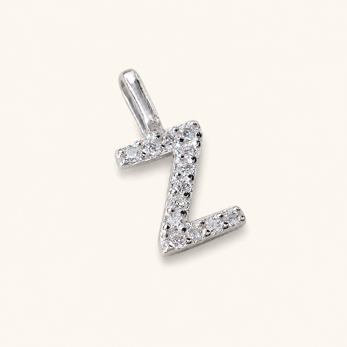 S925 Sterling Silver Personalized 26 Letter Pendant Necklace