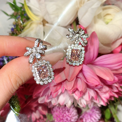 Women’s Romantic Cubic Zirconia Necklace, Earrings & Adjustable Ring Set with Bow Detail