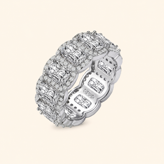 925 Sterling Silver Cubic Zirconia Five-Piece Stacking Ring Set
